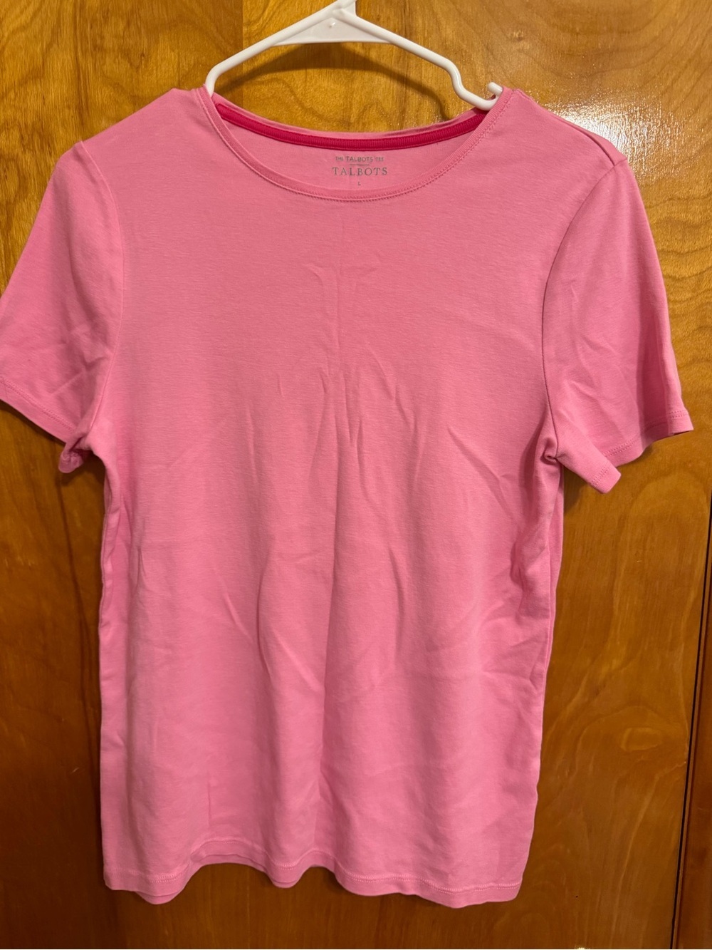 Talbots Pink Short-Sleeve Crewneck Tee